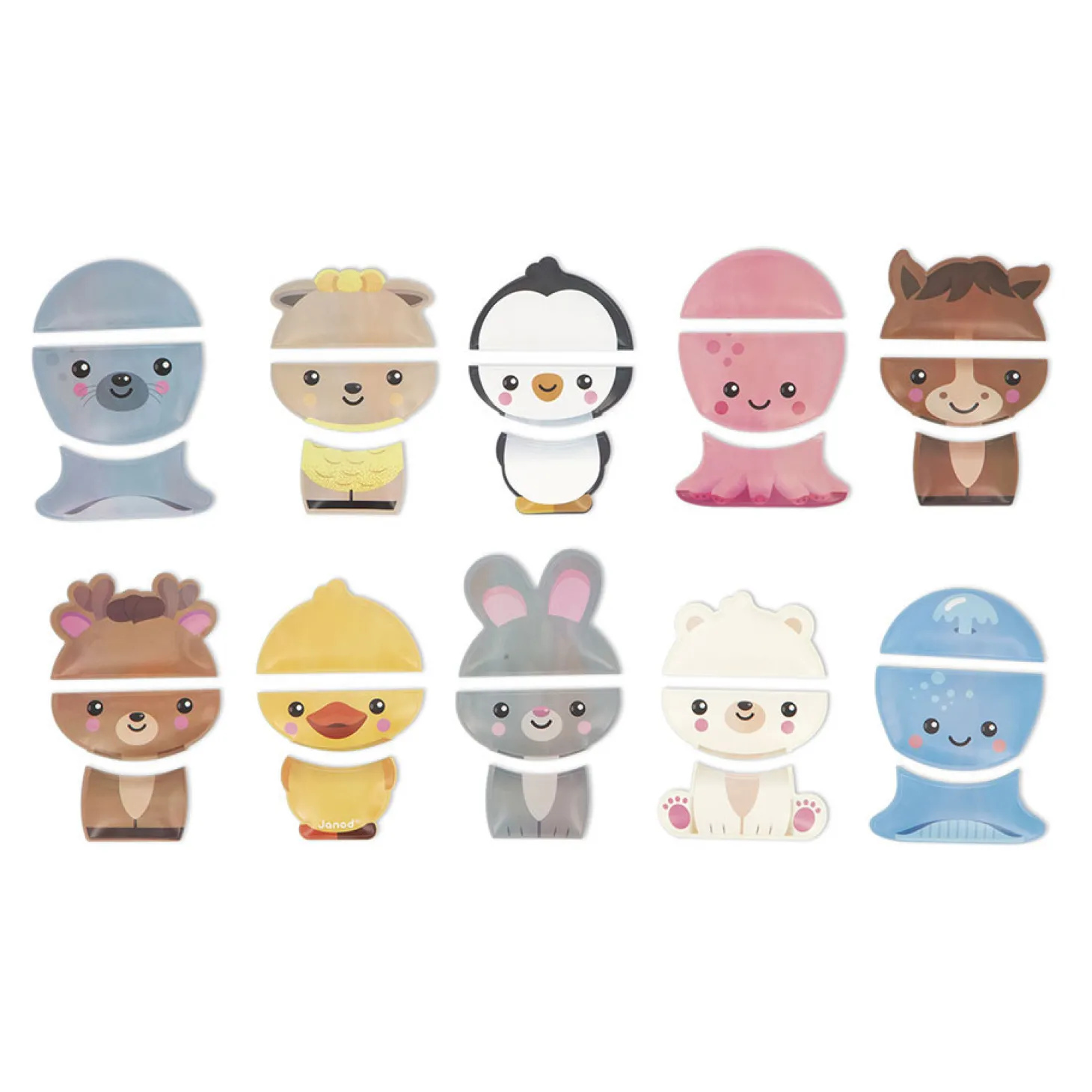 Janod Badspeelgoed - Mix en Match Dieren