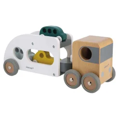 Janod Bolid Houten Autotransporter 4dlg.