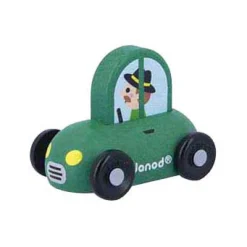 Janod Crossroads - Houten Donkergroene Auto