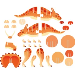 Janod Dino - 3D-puzzel Triceratops 32st.
