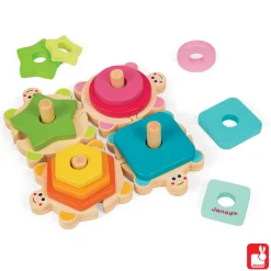 Janod I Wood Stapel Schildpadjes