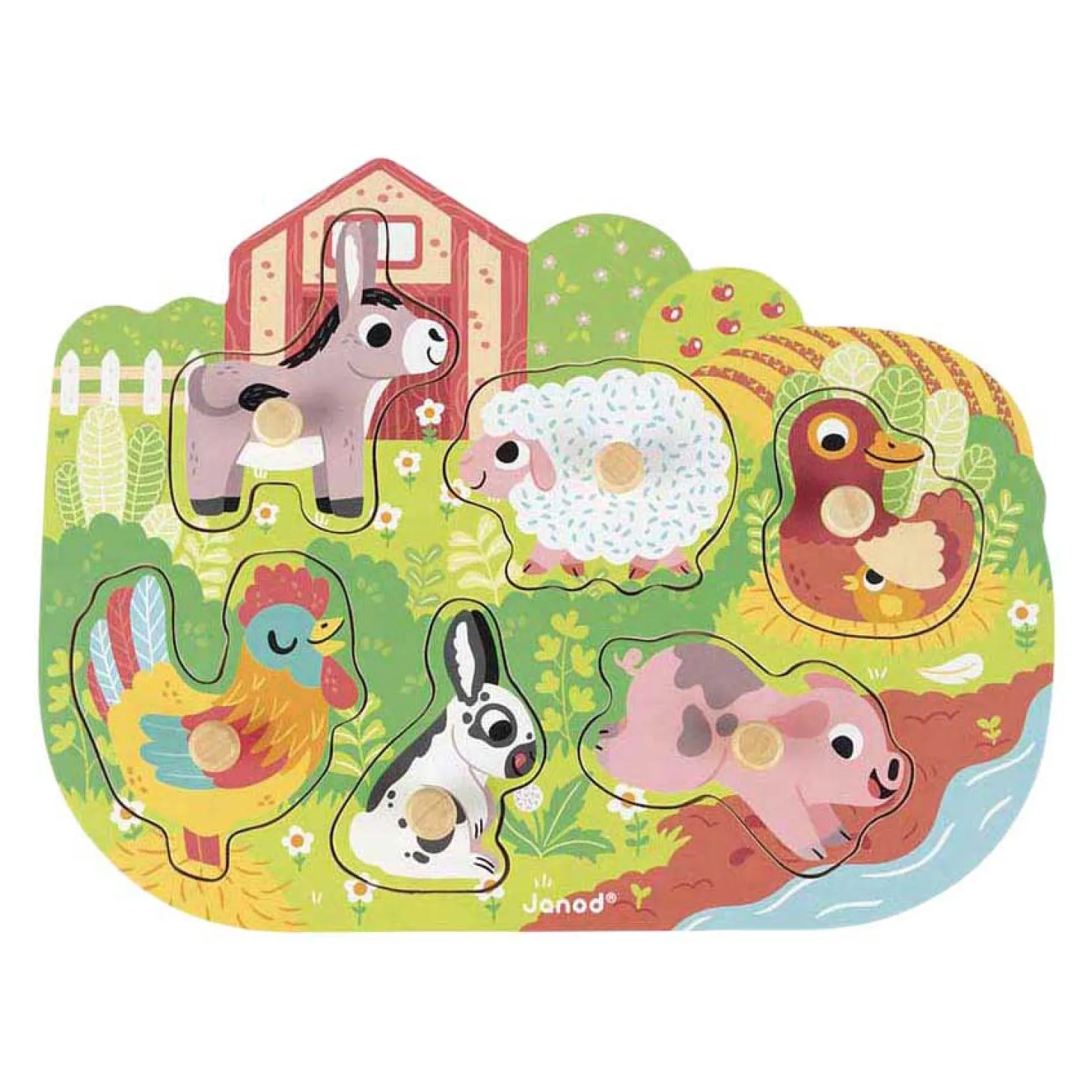 Janod Knoppuzzel - Boerderij