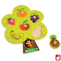 Janod Knoppuzzel Fruitboom, 6st.