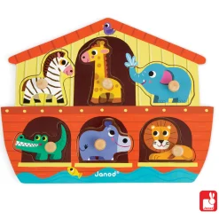 Janod Knoppuzzel Noach's Ark, 6st.