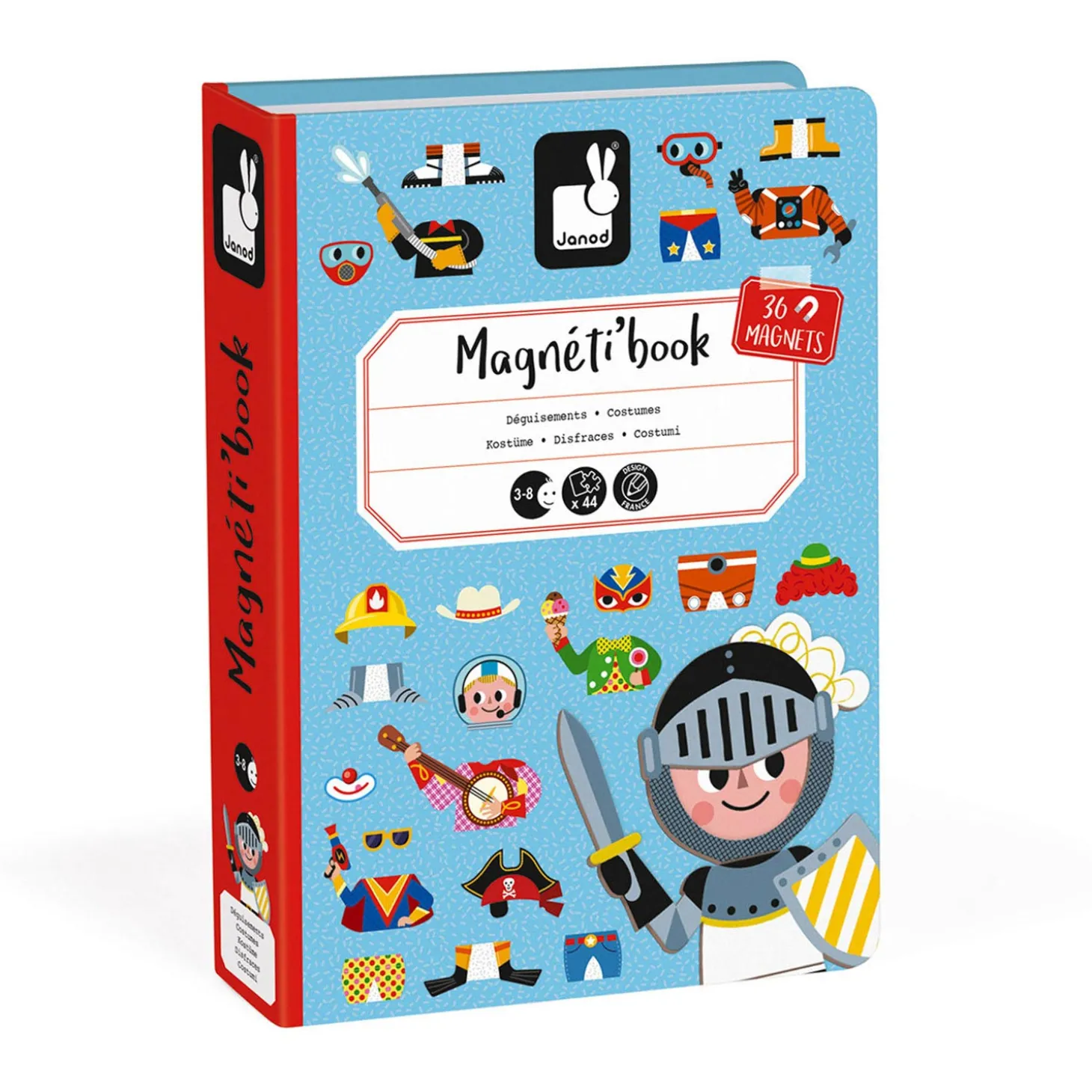 Janod Magnetibook - Verkleedfeest Jongens