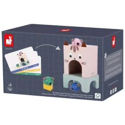 Janod Pedagogie - Vind Je plaats Kat en Muis van Hout - 17dlg.