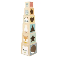 Janod Pure - Houten Blokkentoren - 6dlg.
