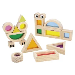 Janod Sensori - Houten Doorschijnende Blokkenset - 24dlg.