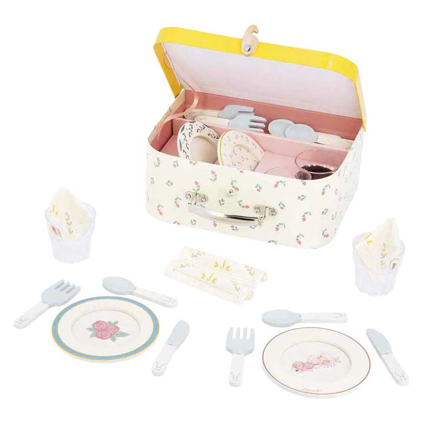 Janod Shiny Grandma - Houten Thee servies - 25dlg.