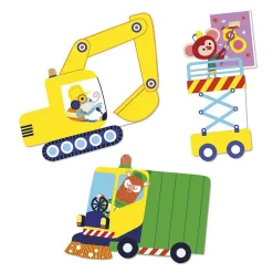 Janod Stickers - 50 Grote Stickers Voertuigen