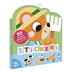 Janod Stickers - 50 Grote Stickers Boerderijdieren