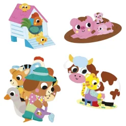 Janod Stickers - 50 Grote Stickers Boerderijdieren