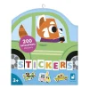 Janod Stickers - Stickervel met 200 Stickers Voertuigen
