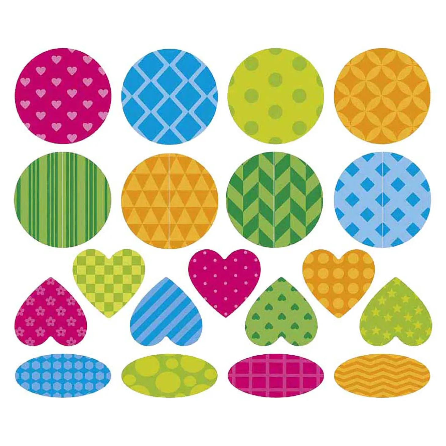 Janod Stickers - Stickervel met 150 Stickers Geometrische Vormen