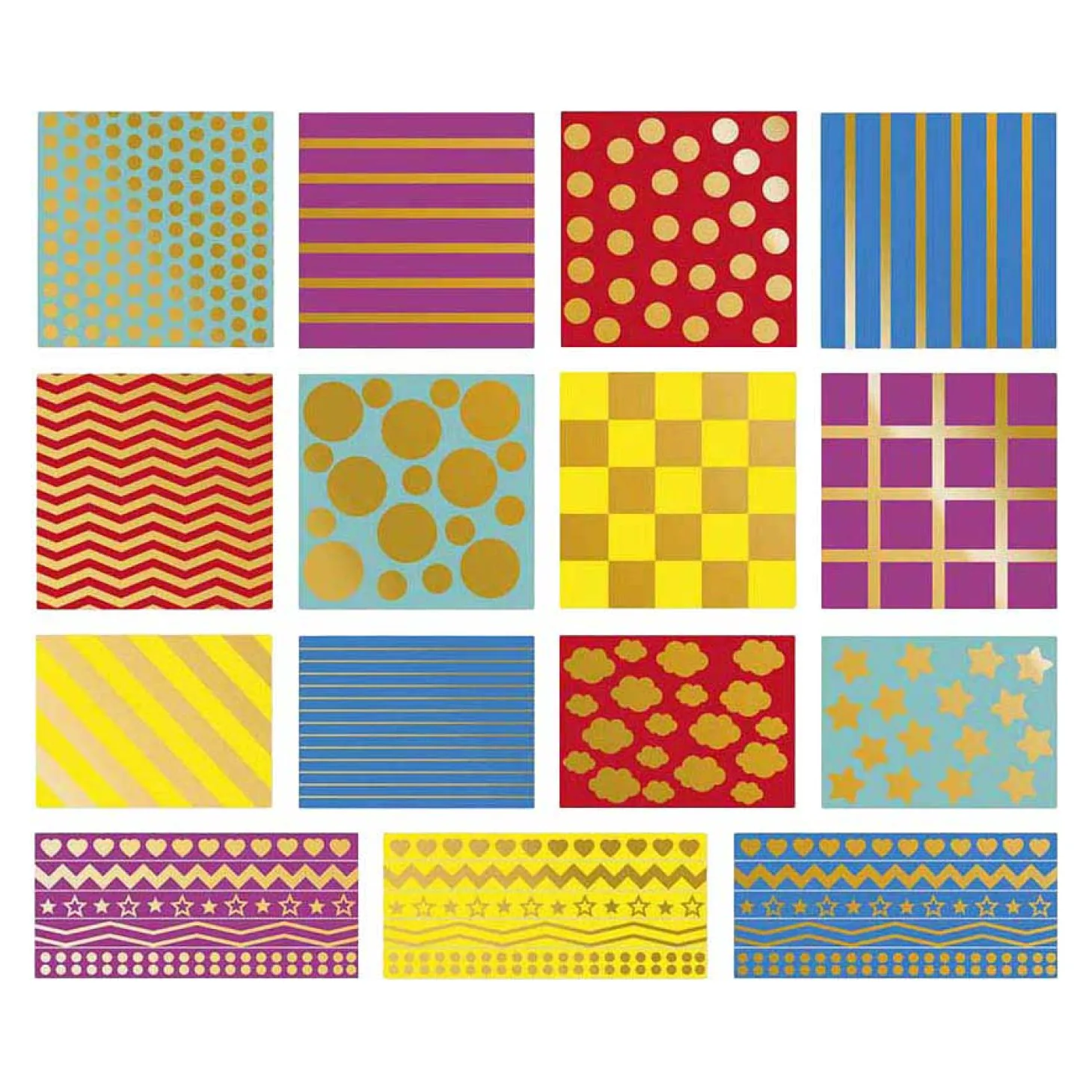 Janod Stickers - Stickervel met 150 Stickers Geometrische Vormen