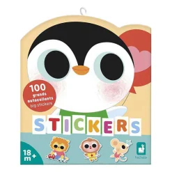 Janod Stickers - Stickervel met 100 Stickers Baby Dieren