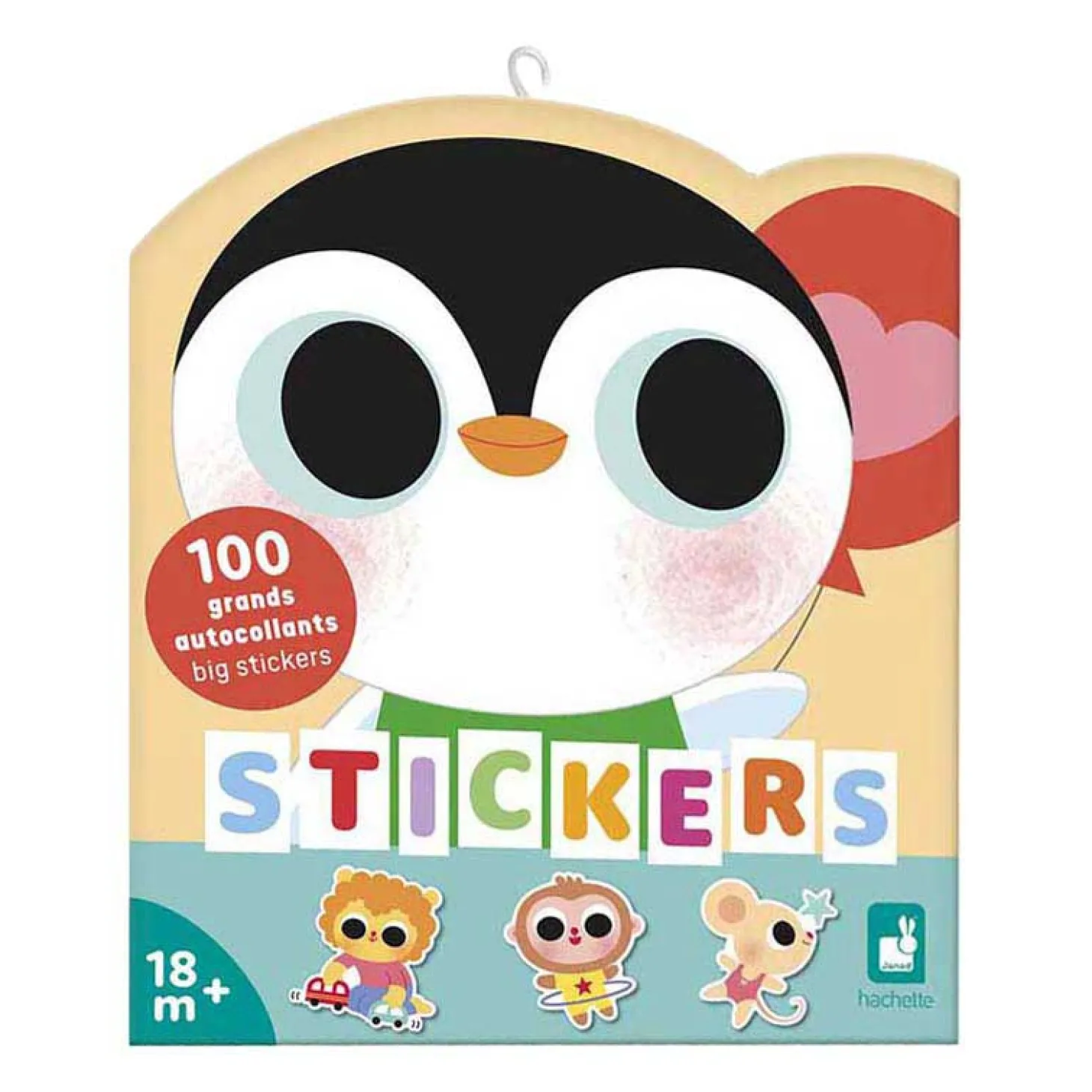 Janod Stickers - Stickervel met 100 Stickers Baby Dieren
