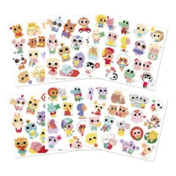 Janod Stickers - Stickervel met 100 Stickers Baby Dieren