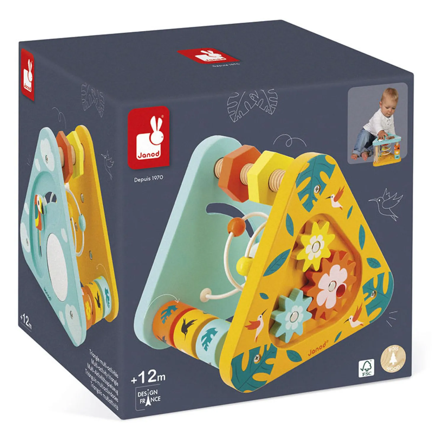 Janod Tropik - Multi-activiteiten Driehoek Spiraal