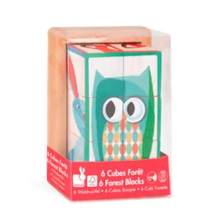 Janod Zigolos Houten Blokpuzzel - Bosdieren