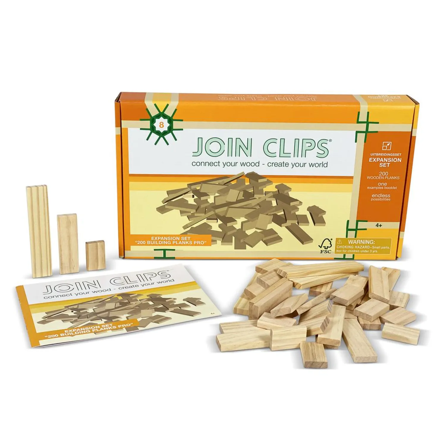 JOIN CLIPS Uitbreidingsset 200 Bouwplankjes PRO