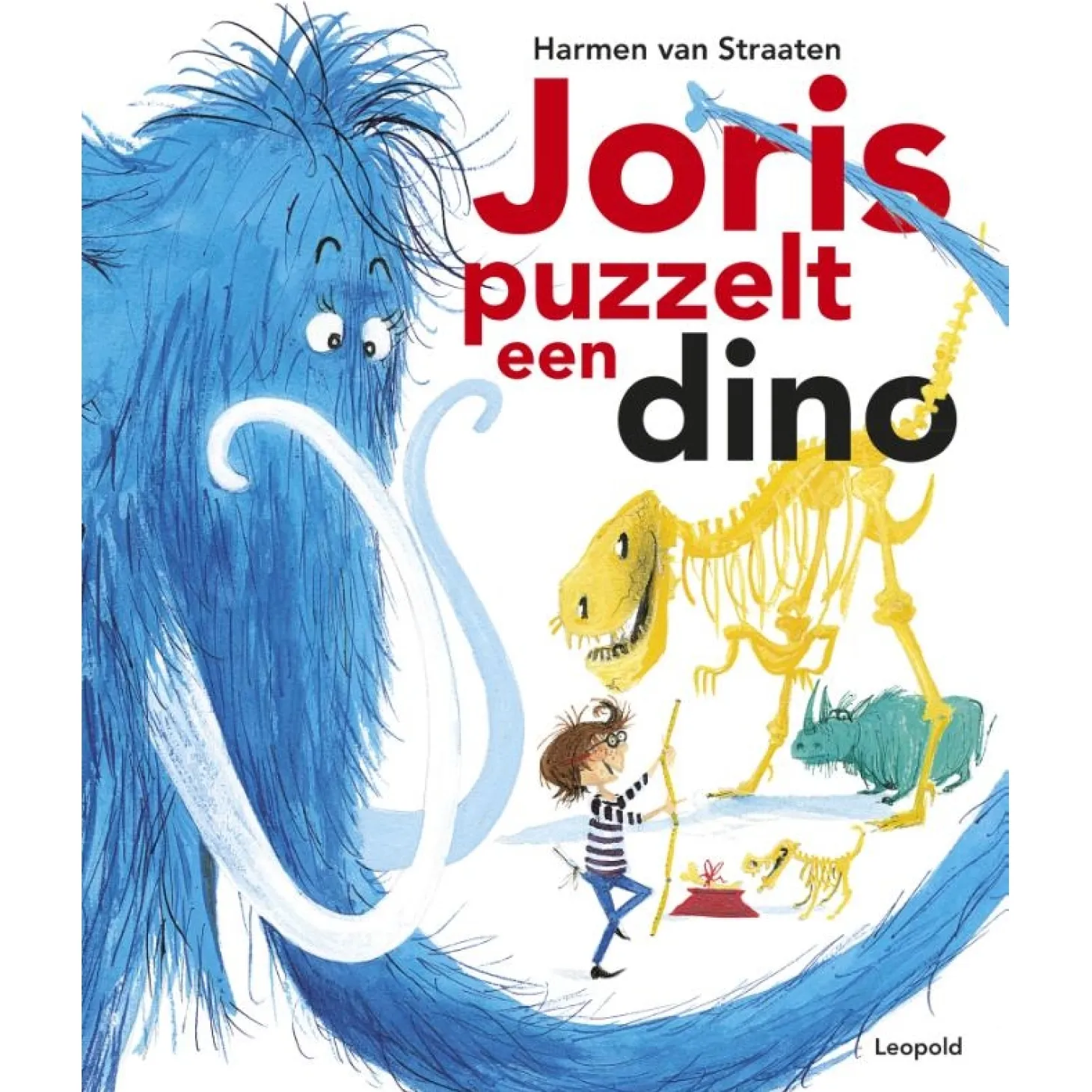 Joris puzzelt een dino