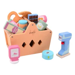 Joueco Gevulde Houten Winkelmand