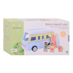 Joueco Houten Retro Strandbus met Accessoires