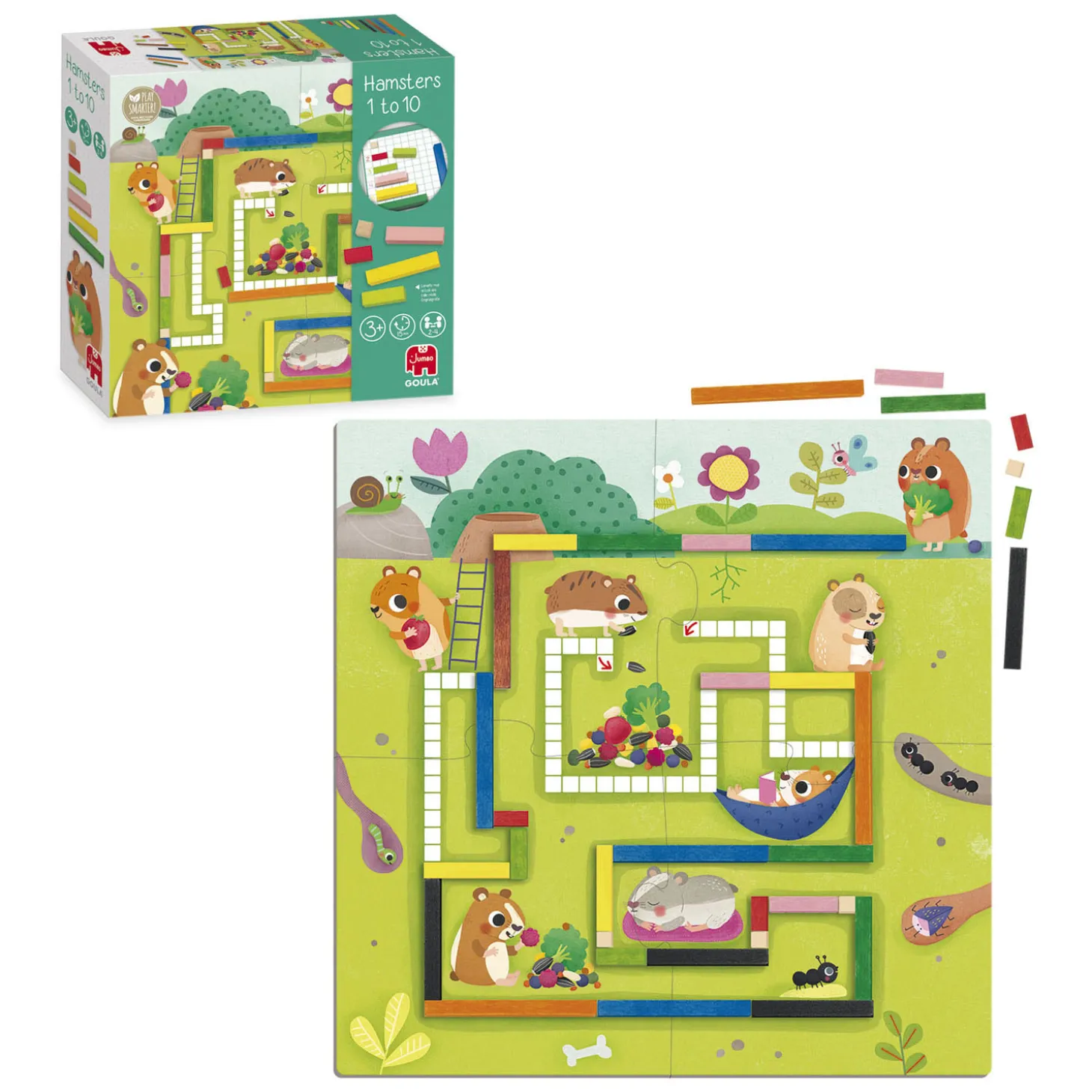Jumbo Goula Hamsters 1 tot 10 Educatief Rekenspel