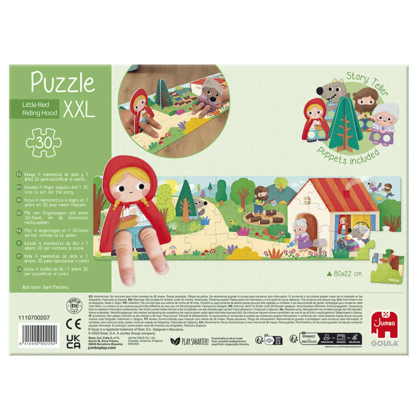 Jumbo Goula Legpuzzel XXL Roodkapje, 30st.