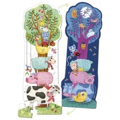 Jumbo Goula Omkeerbare Puzzel XXL Boerderij Dag en Nacht, 27st.