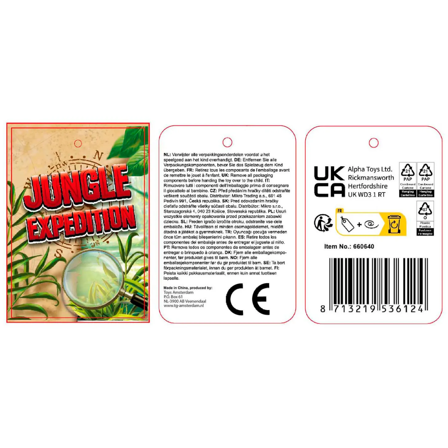 Jungle Expedition Leguaan Knuffel Pluche, 50cm