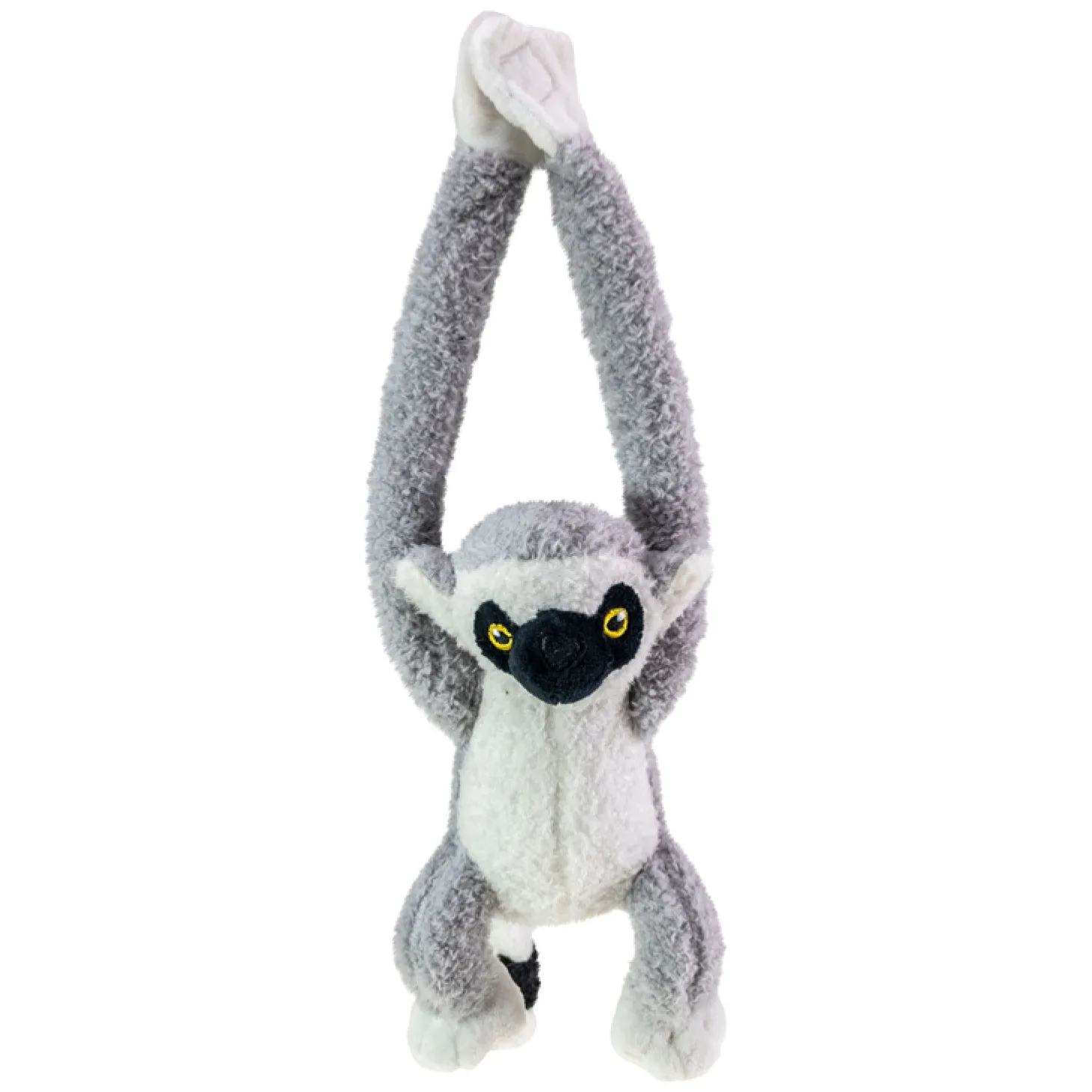 Jungle Mates Knuffel - Lemur Maki Grijs Zwart