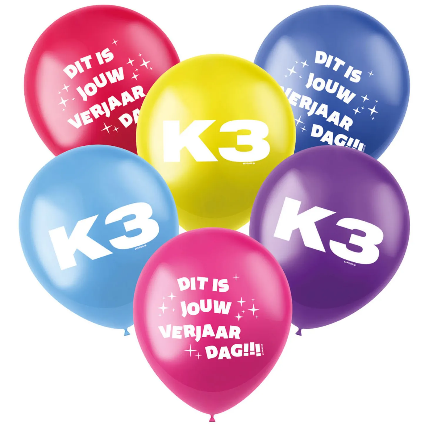 K3 Ballonnen, 6st.