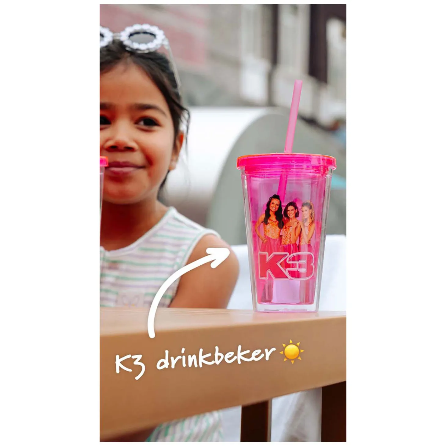 K3 Drinkbeker Met Rietje