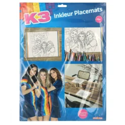 K3 Placemats Kleurplaten, 6st.