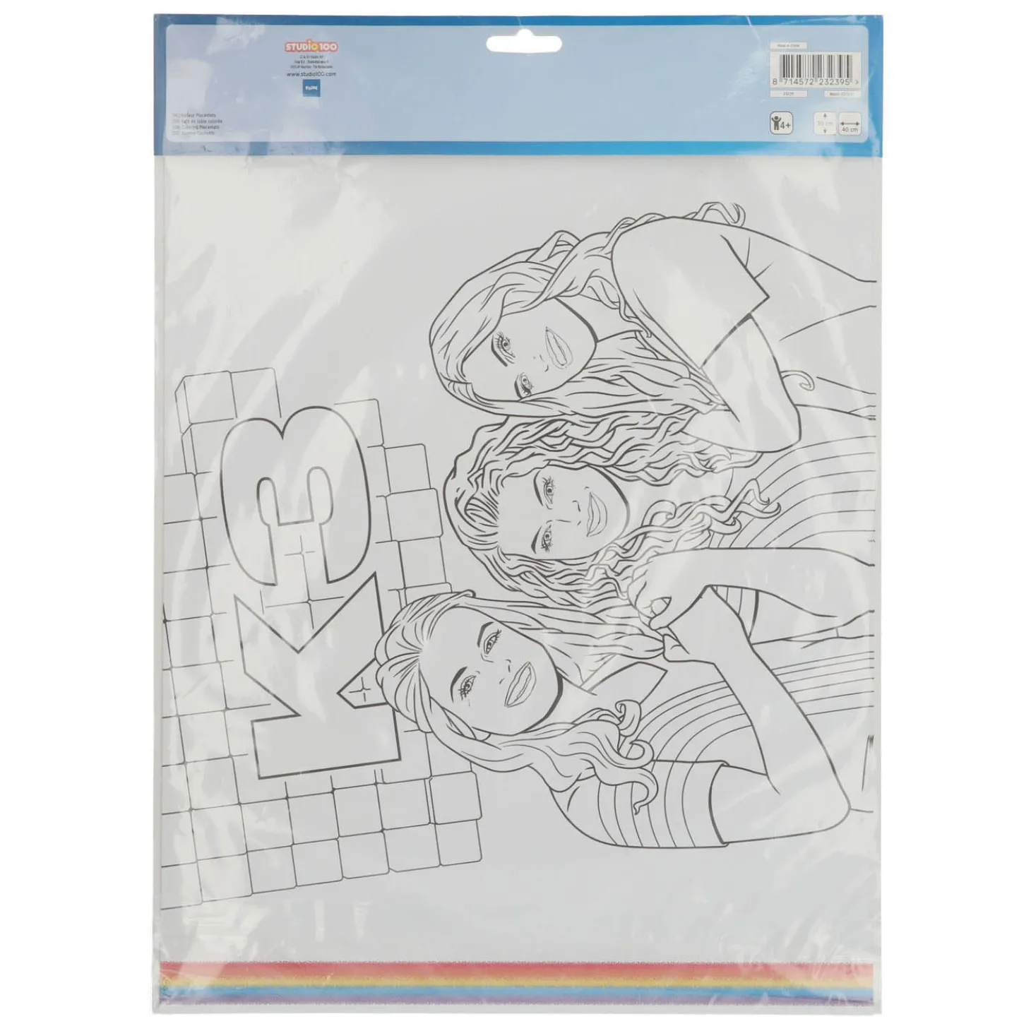 K3 Placemats Kleurplaten, 6st.