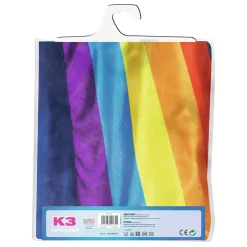 K3 Verkleedjurk - Regenboog Blauw, 6-8 jaar