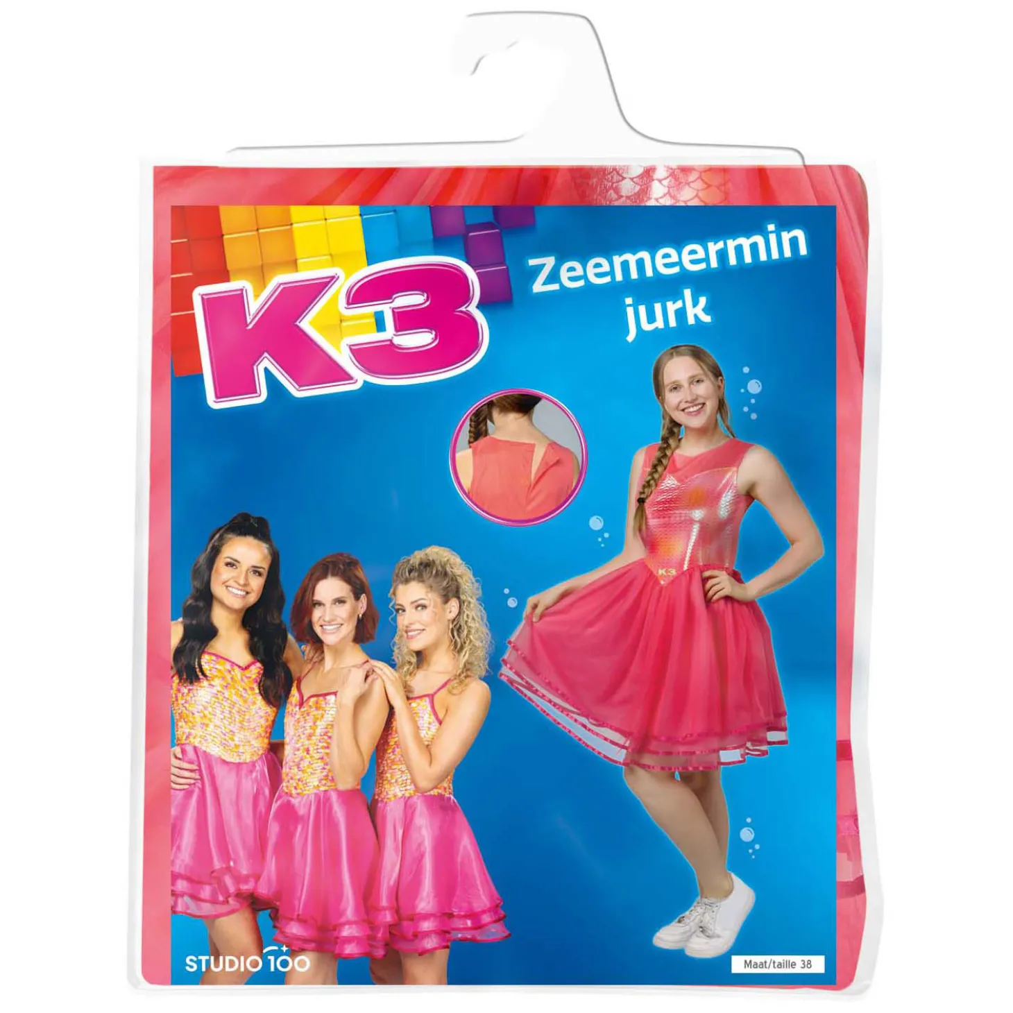 K3 Verkleedjurk Zeemeermin, Maat 38
