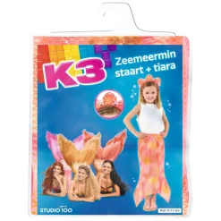K3 Zeemeerminstaart en Tiara Maat 116, 3-6 jaar
