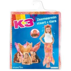 K3 Zeemeerminstaart en Tiara Maat 140, 7-10 jaar
