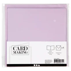 Kaarten en Enveloppen Lichtpaars, 4st.