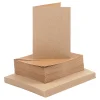 Kaarten en Enveloppen Naturel, 50 Sets