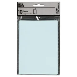 Kaarten Lichtblauw 10,5x15cm, 10st.