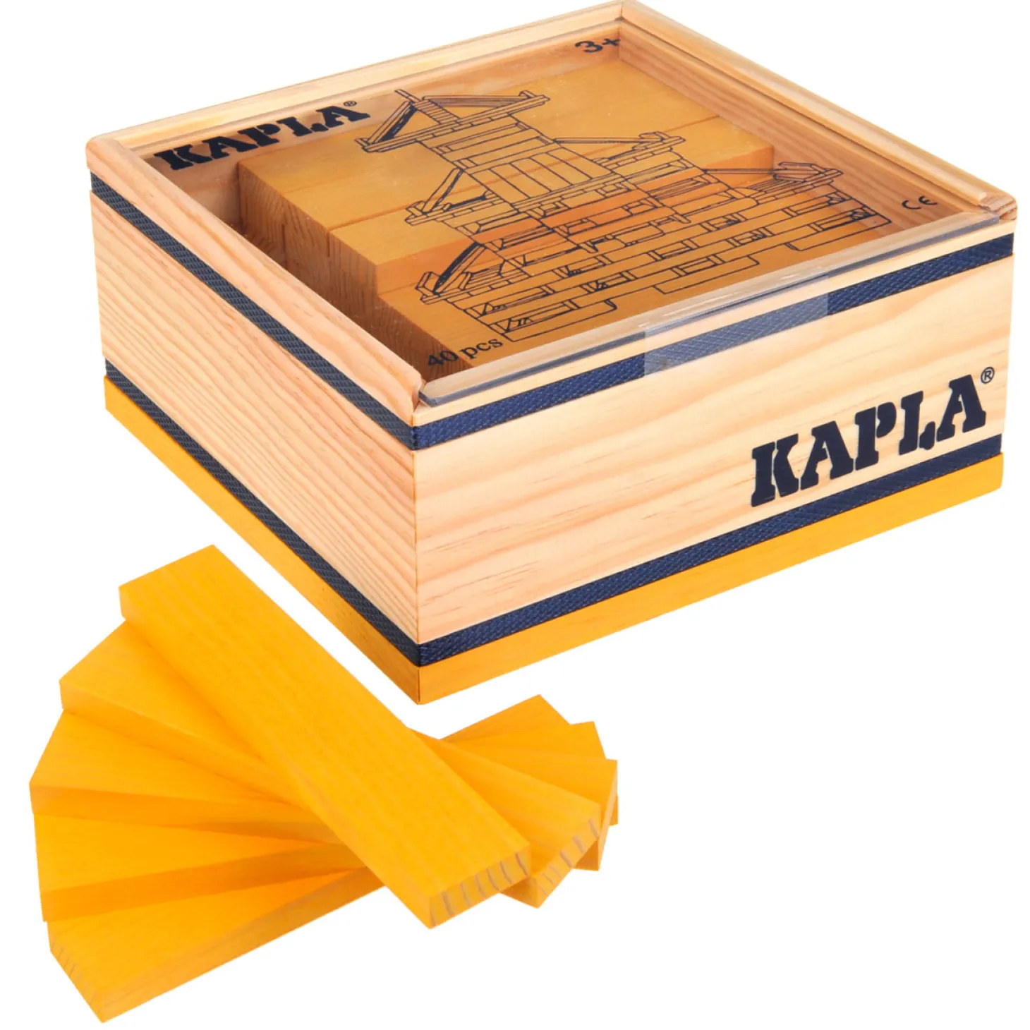 KAPLA 40 Plankjes Geel