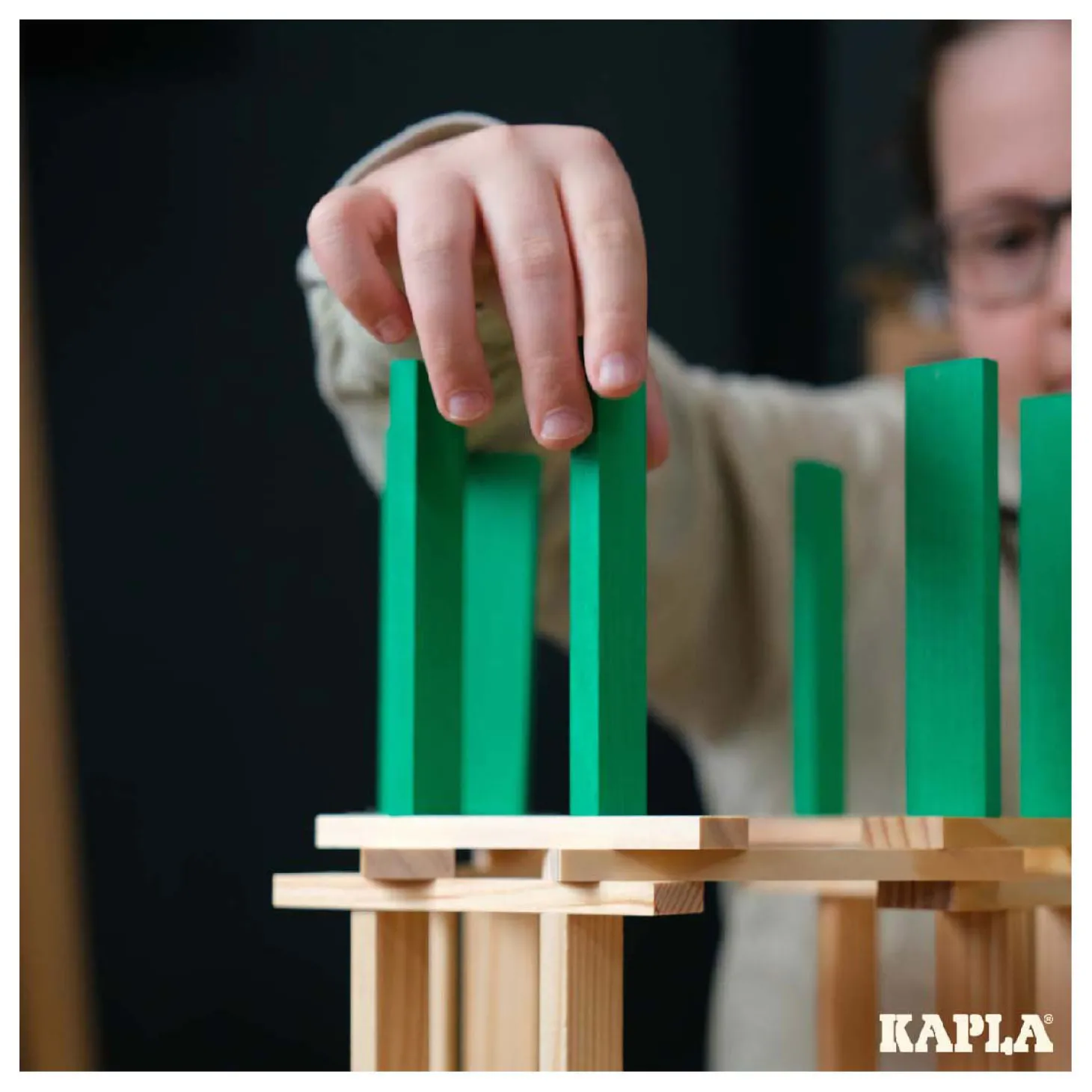 KAPLA 40 Plankjes Lichtgroen