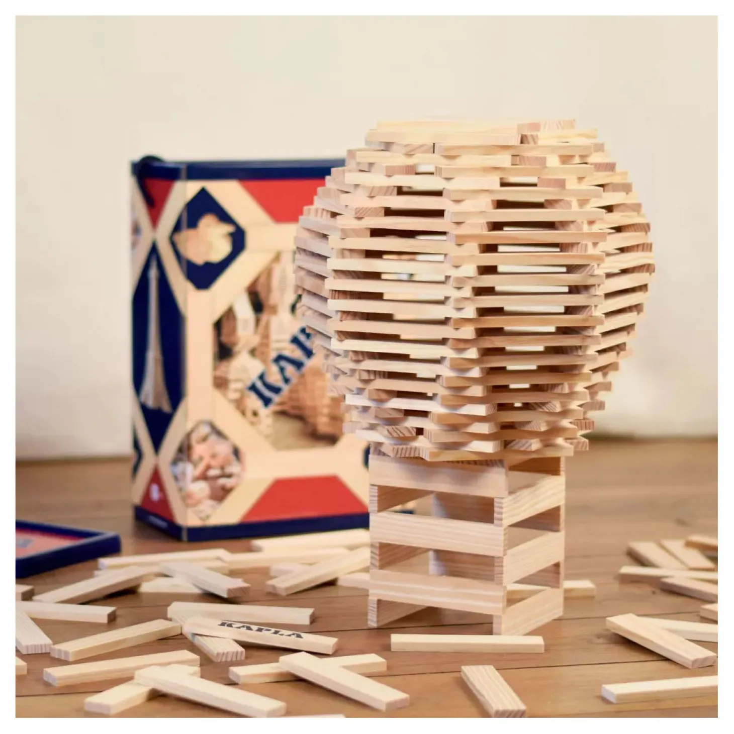 KAPLA, Doos 200 Blanke Plankjes