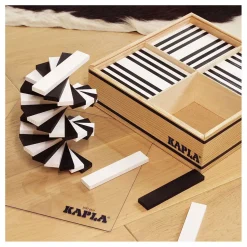 KAPLA Kist 100 Plankjes - Zwart/Wit