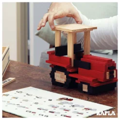 KAPLA Kist Tractor - 155 Plankjes