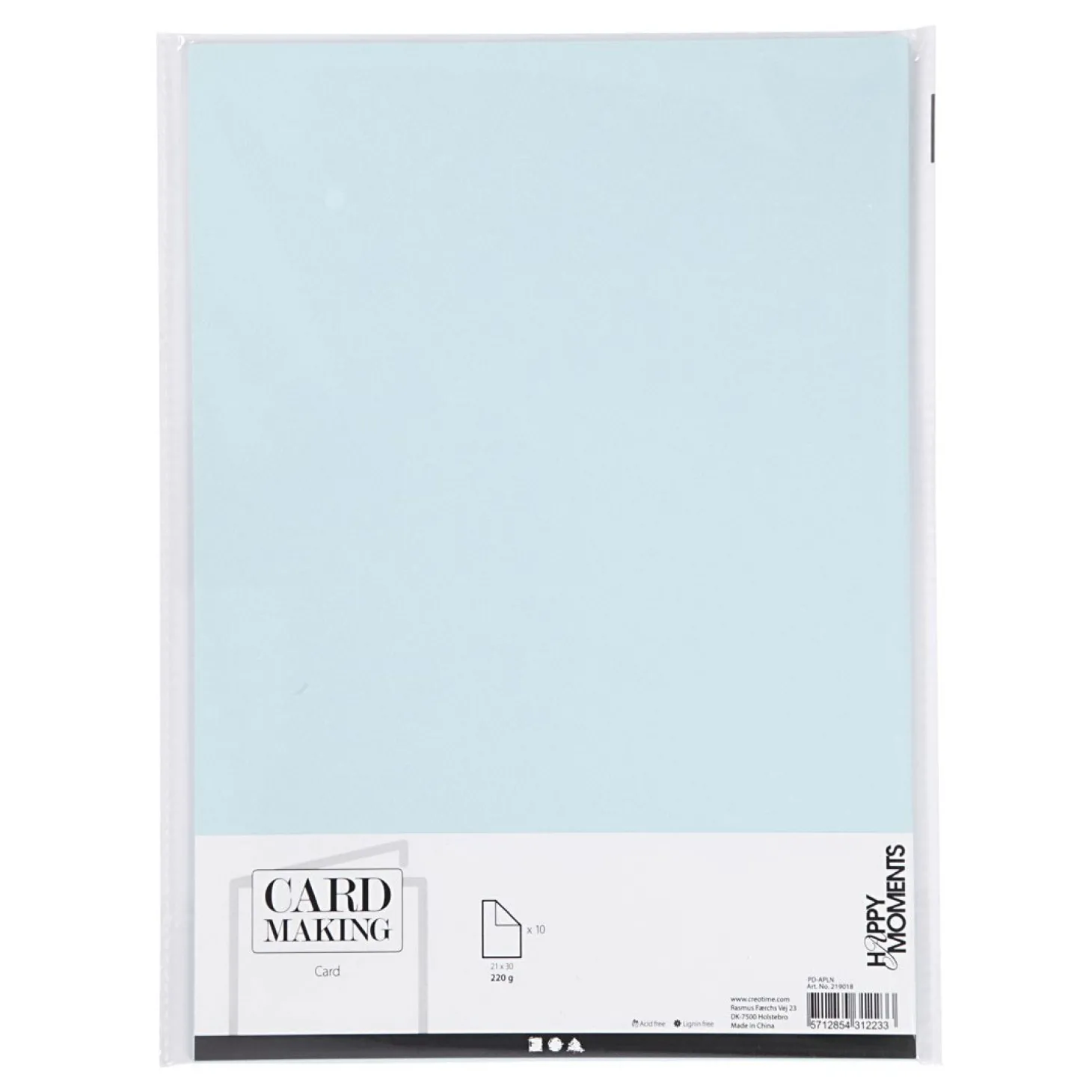 Karton Lichtblauw A4 220g, 10st.